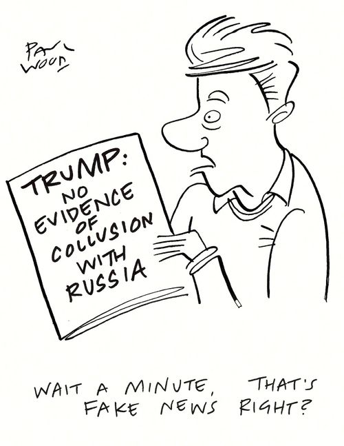 "Wait a minute, that's fake news right?"