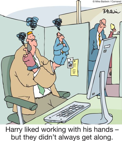 Harry liked working with his hands – but they didn't always get along.