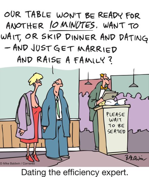 Dating the efficiency expert.