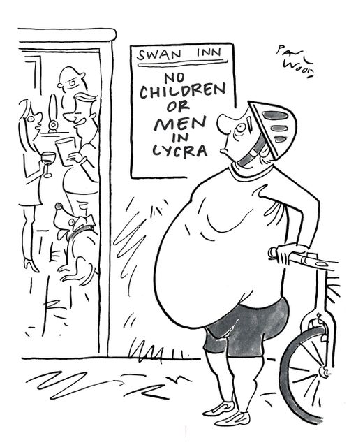 Swan Inn: No children or men in lycra
