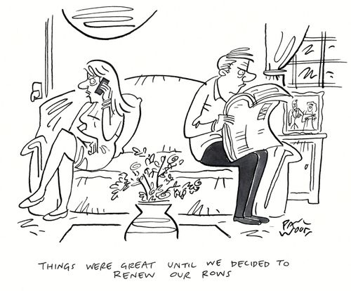 "Things were great until we decided to renew our rows."
