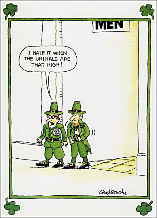 "I hate it when the urinals are that high!"
