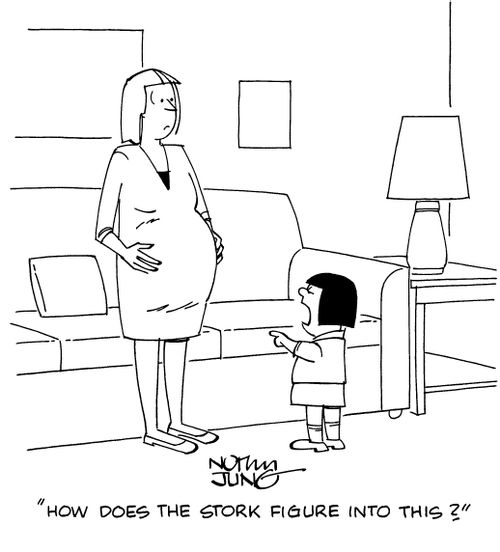 "How does the stork figure into this?"