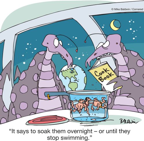 "It says to soak them overnight – or until they stop swimming."