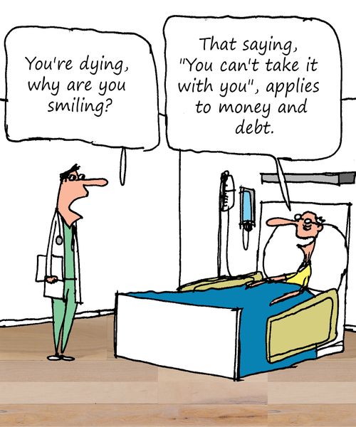 "You're dying, why are you smiling?"