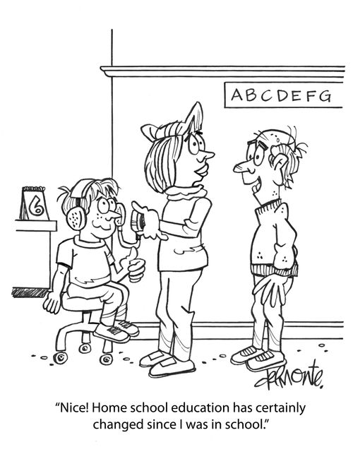 "Nice! Home school education has certainly changed since I was in school."