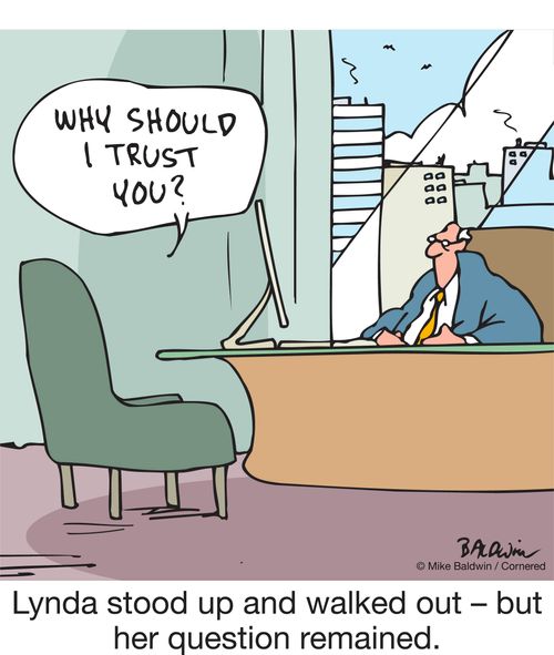 Lynda stood up and walked out – but her question remained.