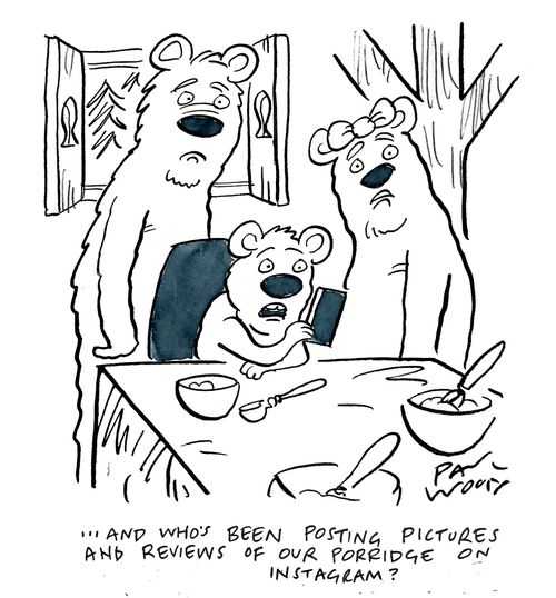 "...and who's been posting pictures and reviews of our food on instagram?"