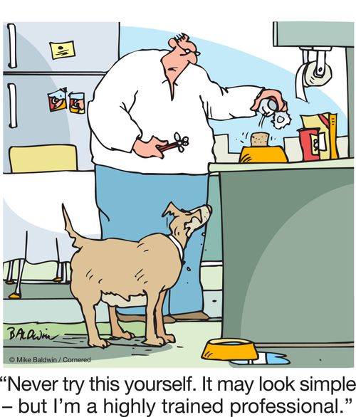 "Never try this yourself. It may look simple – but I'm a highly trained professional."
