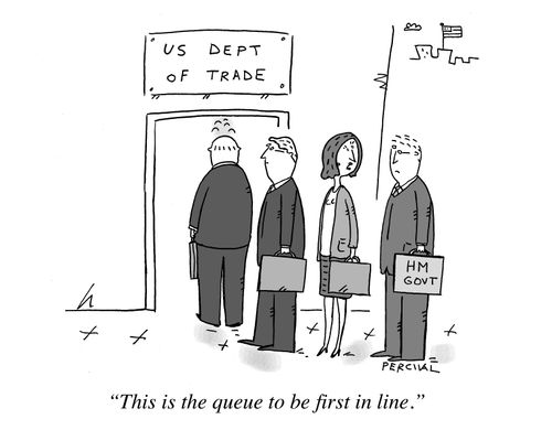"This is the queue to be first in line."