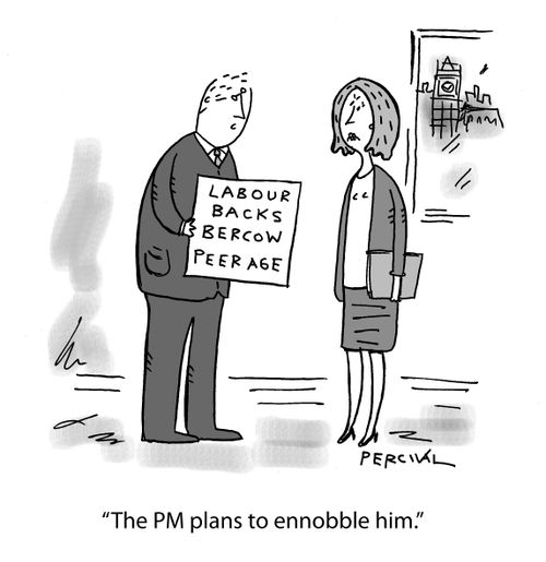 "The PM plans to ennobble him."
