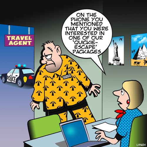"On the phone you mentioned that you were interested in one of our 'quickie-escape' packages."