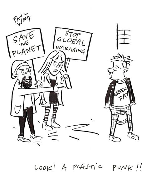 "Look, a plastic punk!!"