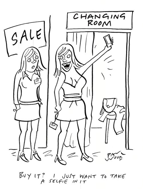 "Buy it? I just want to take a selfie in it."
