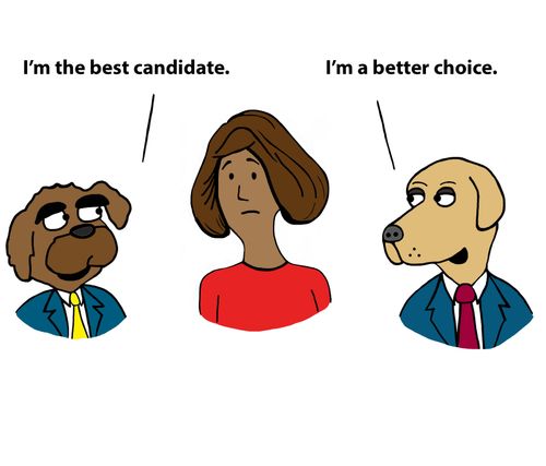 "I'm the best candidate."