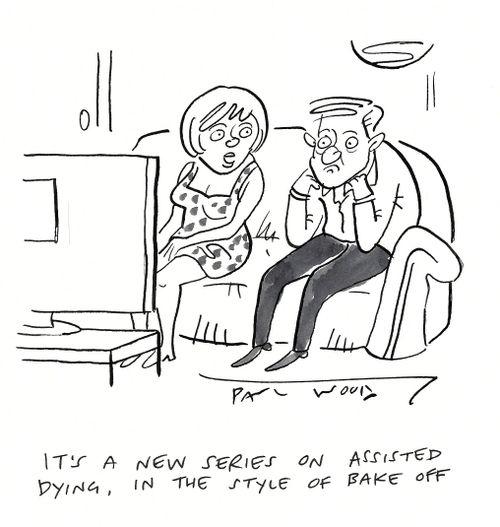 "It's a new series on assisted dying, in the style of Bake Off."