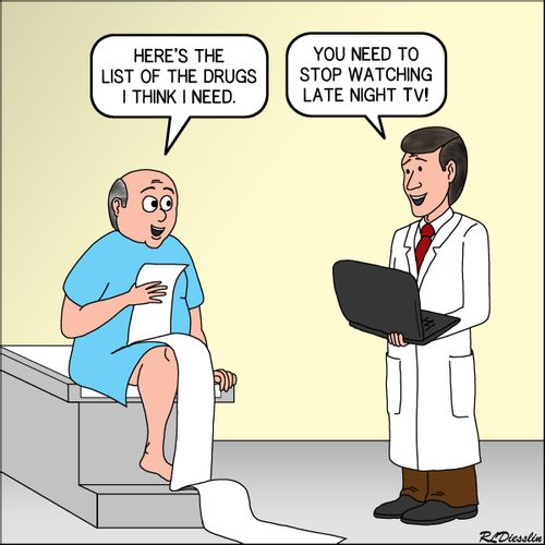 "Here's the list of the drugs I think I need."