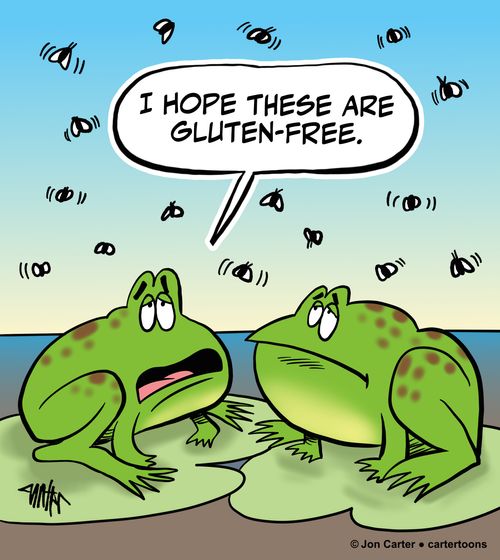 'I hope these are gluten-free.'