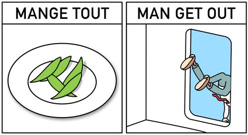 Mange tout or man get out
