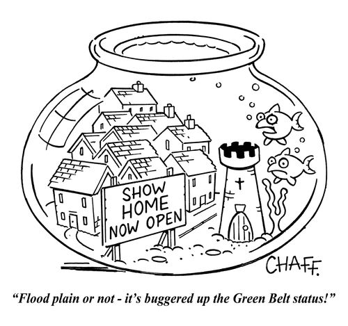 "Flood plain or not - it's buggered up the Green Belt status!"