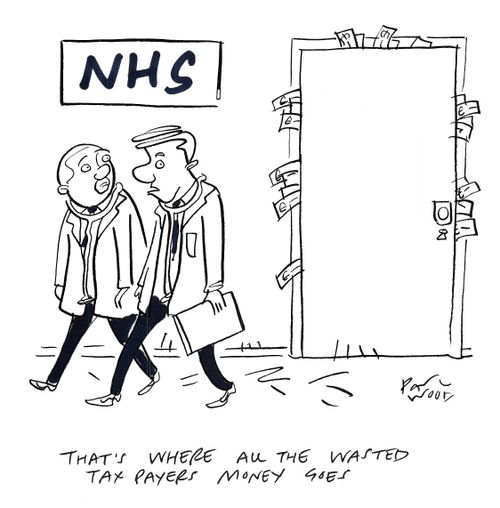 "That's where all the wasted taxpayers money goes."
