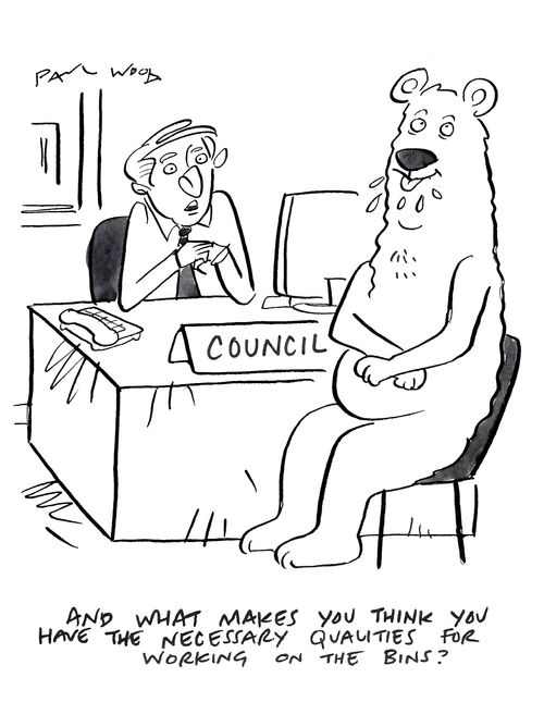 "And what makes you think you have the necessary qualities for working on the bins?"