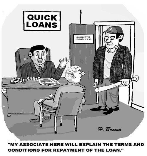 "My associate here will explain the terms and conditions for repayment of the loan."