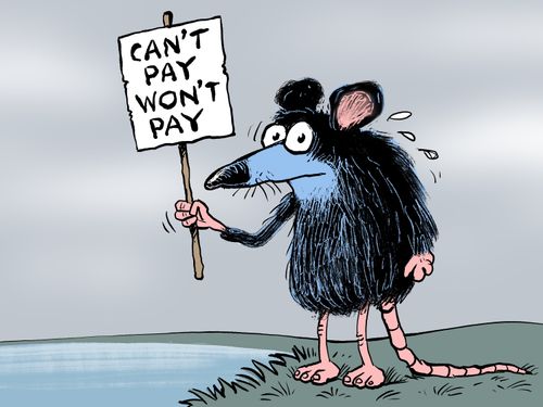 Can't pay, won't pay!