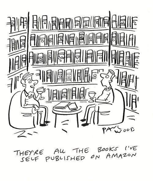 "They're all the books I've self published on amazon."