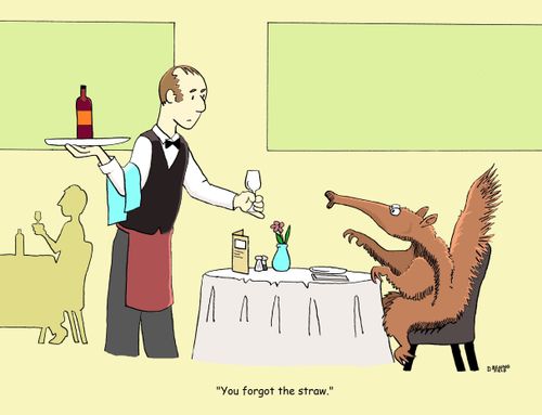 "You forgot the straw."