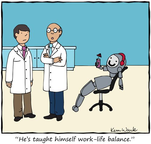"He's taught himself work-life balance."