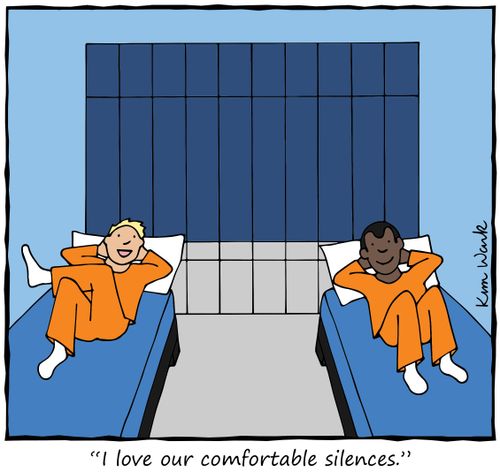 "I love our comfortable silences."