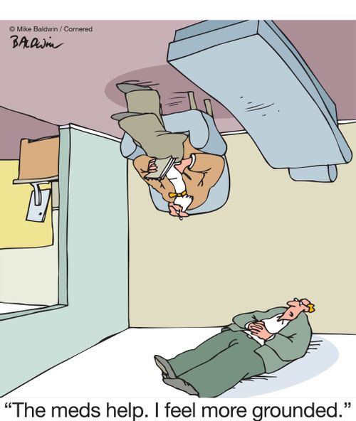 "The meds help. I feel more grounded."