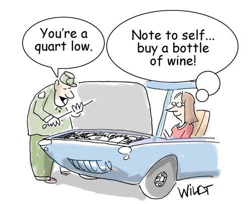 "You're a quart low." 