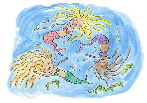 Mermaids cross