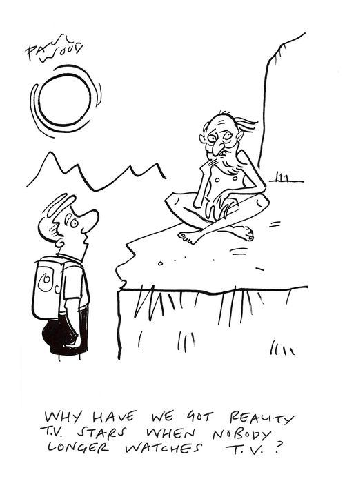 "Why have we got reality t.v. stars when nobody longer watches t.v.?"