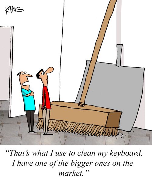 "That's what I use to clean my keyboard. I have one of the bigger ones on the market."