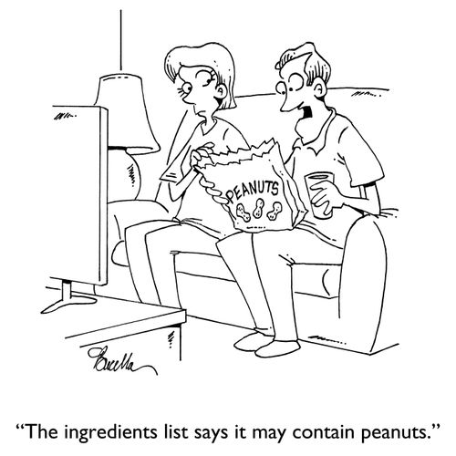 "The ingredients list says it may contain peanuts."