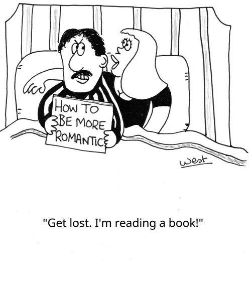 "Get lost. I'm reading a book!"