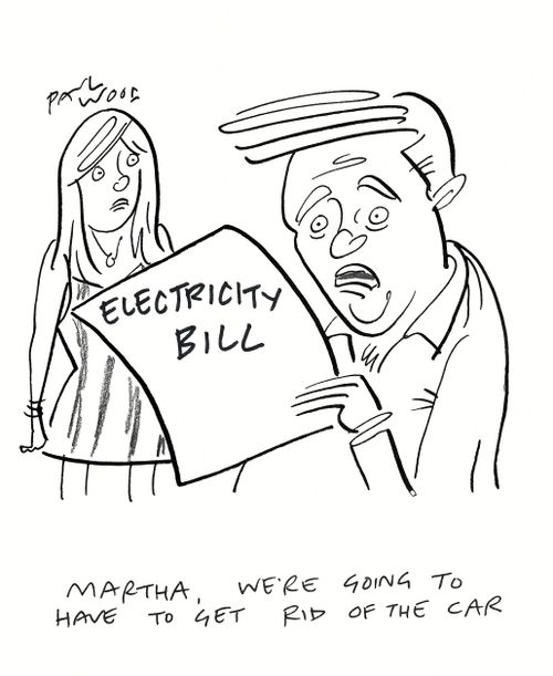 "Martha, we're going to have to get rid of the car."