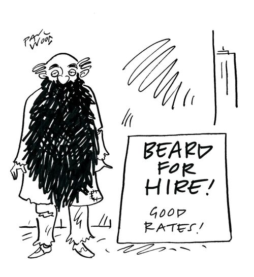 "BEARD FOR HIRE!  Good Rates!"