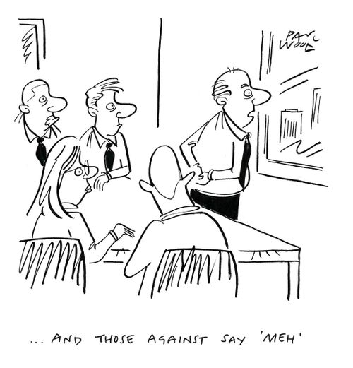 "...And those against say 'meh'."