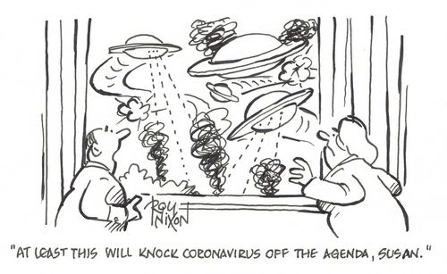 "At least this will knock coronavirus off the agenda, Susan."