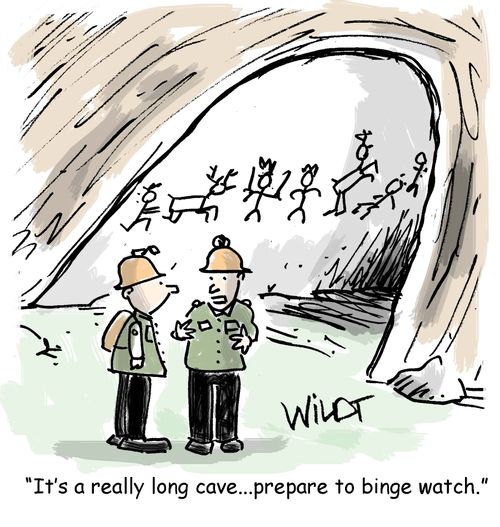 "It's really a long cave...prepare to binge watch."