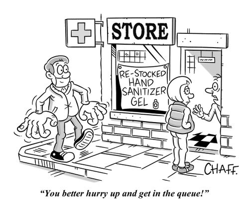 "You better hurry up and get in the queue!"