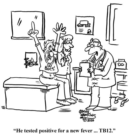 "He tested positive for a new fever ... TB12."