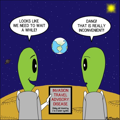 Alien Travel Advisory - Disease Warning!