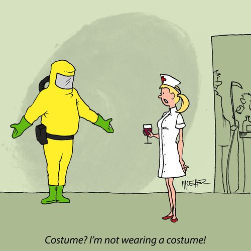 "Costume? I'm not wearing a costume!"