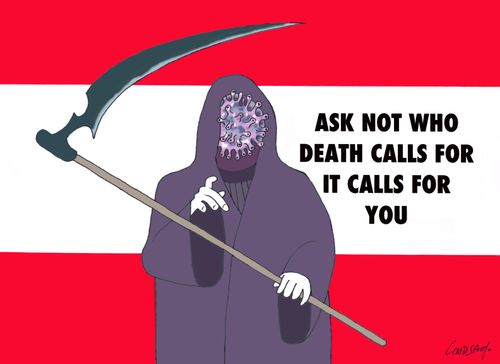 Ask not who death calls for it calls for you