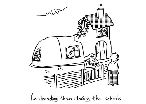 "I'm dreading them closing the schools."